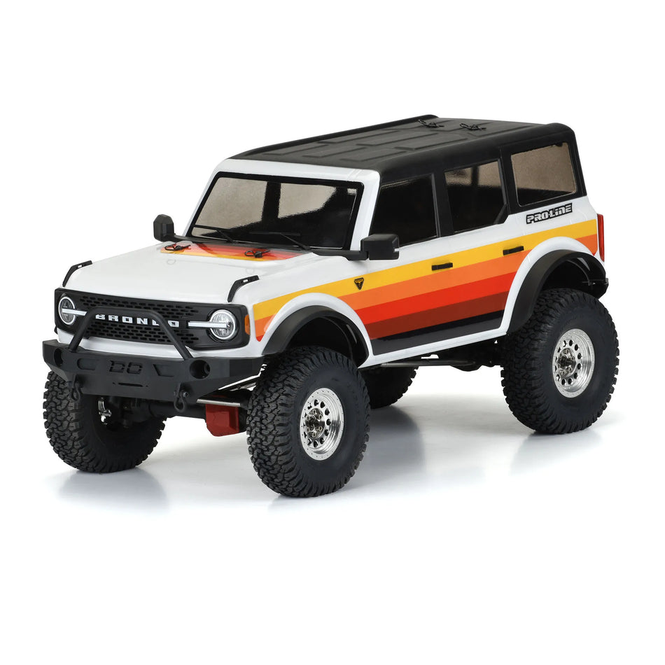 Proline 2021 Ford Bronco 1/10 Clear Body For 12.3inch 313mm Rock Crawlers PR3570-00