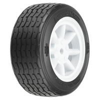 PROTOform VTA 1/10 Touring Car Front 26mm Tyres Mounted White Wheels PR10140-17