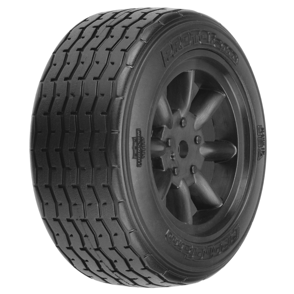 PROTOform VTA Front 26mm 12mm Black Wheel Tyre Set 2pcs PRM1014018