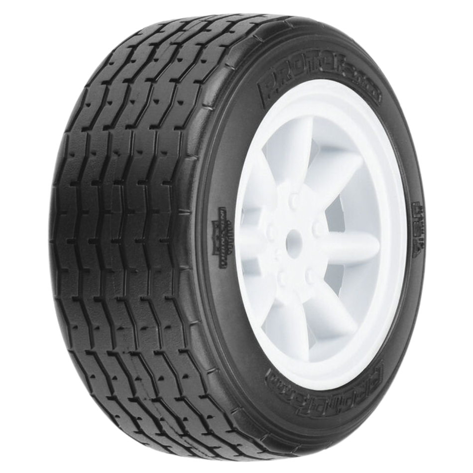 PROTOform VTA Front 26mm 12mm White Wheel Tyre Set 2pcs PRM1014017