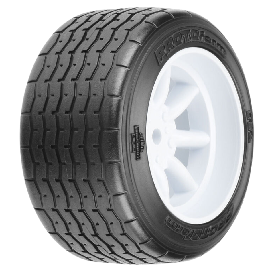 PROTOform VTA Rear 31mm 12mm White Wheel Tyre Set 2pcs PRM1013917