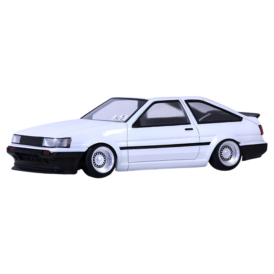 Panasonic AE86 Corolla Levin 3DR 1/10 RC Drift Body Shell Set Clear PAB-3177