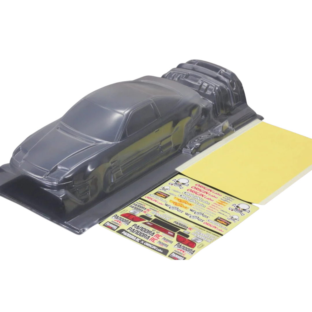 Pandora Nissan 180SX Origin Labo 1/10 RC Body Shell Set Clear PAB