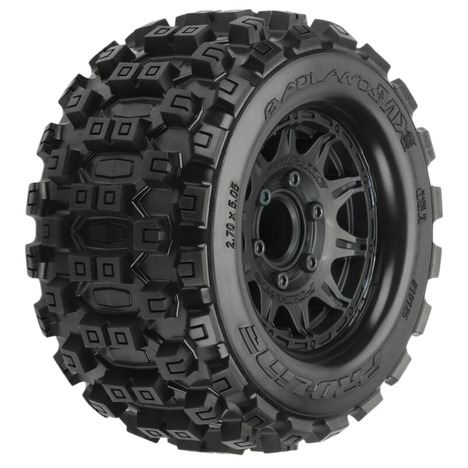 Pro-Line Badlands MX28 2.8in MT Tyres Black Raid 12/14mm PRO1012510
