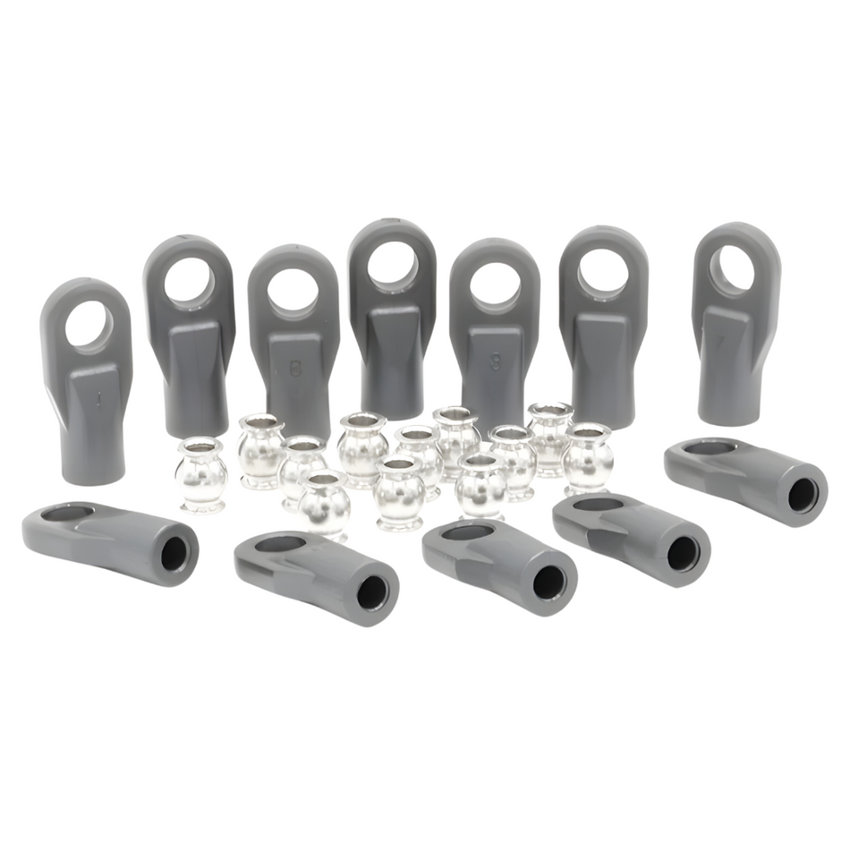 Vanquish Incision Pro Rod Ends with Pivot Balls (Black) (12) IRC00013