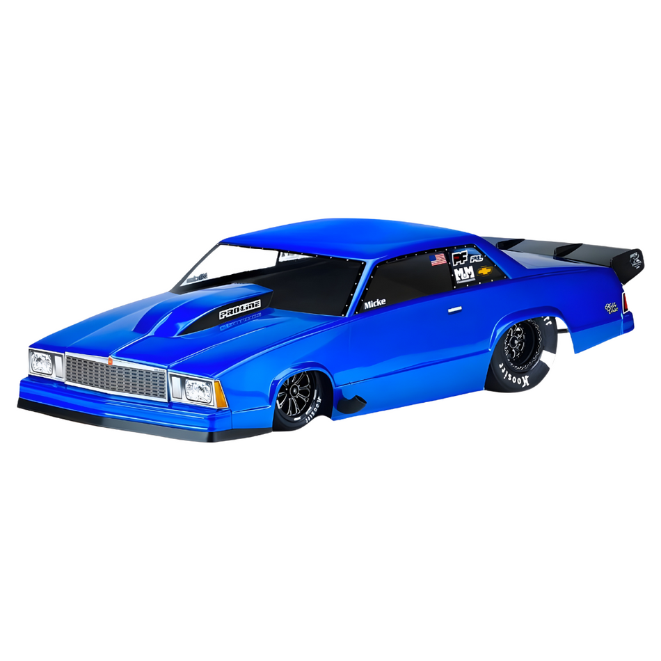 Proline 78 Chevy Malibu Clear Drag Body suit 22S, DR10 and Slash 2wd PR3549-00