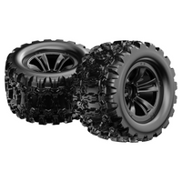 MJX 1/10 Scale RC Car Wheels Spare Parts for 10208 (Pair) 1015A