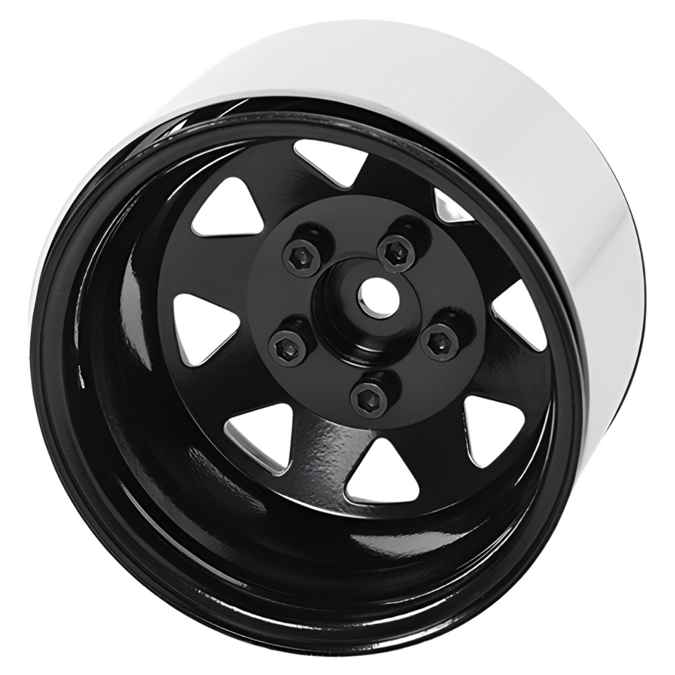 RC4WD 5 Lug Deep Dish Wagon 1.9" Steel Stamped Beadlock Wheels (Black) Z-W0243