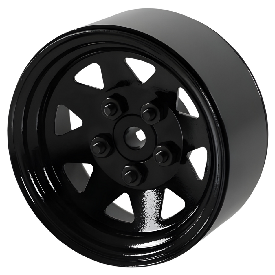 RC4WD 5 Lug Wagon 1.9" Steel Stamped Beadlock Wheels (Black) Z-W0129