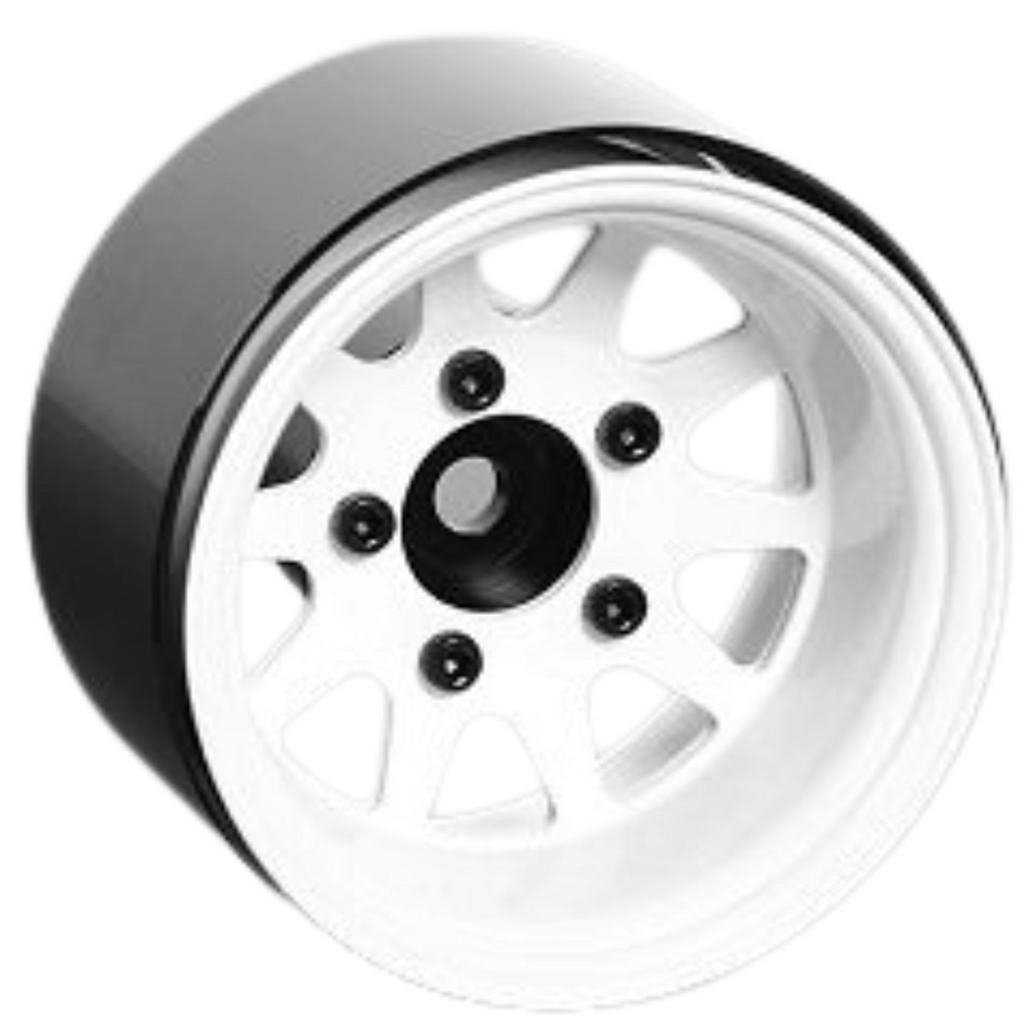 RC4WD Deep Dish Wagon 1.55" Stamped Steel Beadlock Wheels (White) Z-W0284
