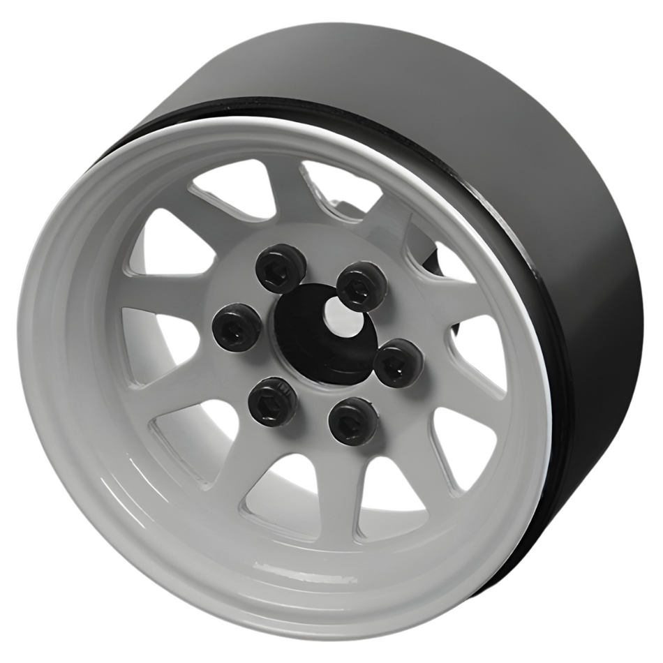 RC4WD OEM Stamped Steel 1.9" Beadlock Wheels (White) Z-W0208