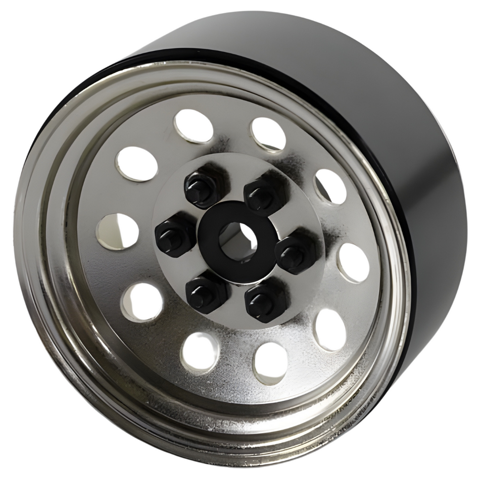 RC4WD Pro10 1.9" Steel Stamped Beadlock Crawler Wheels (Silver) Z-W0073