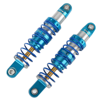 RC4WD King Off-Road Racing 70mm Dual Spring Shock Set 1/10 Silver Blue Z-D0062