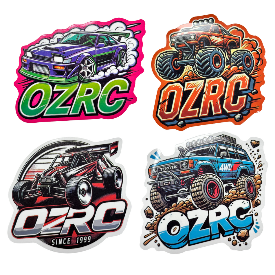 OZRC Special Edition Sticker Bundle Pack Drift Monster Crawler Buggy 4pcs