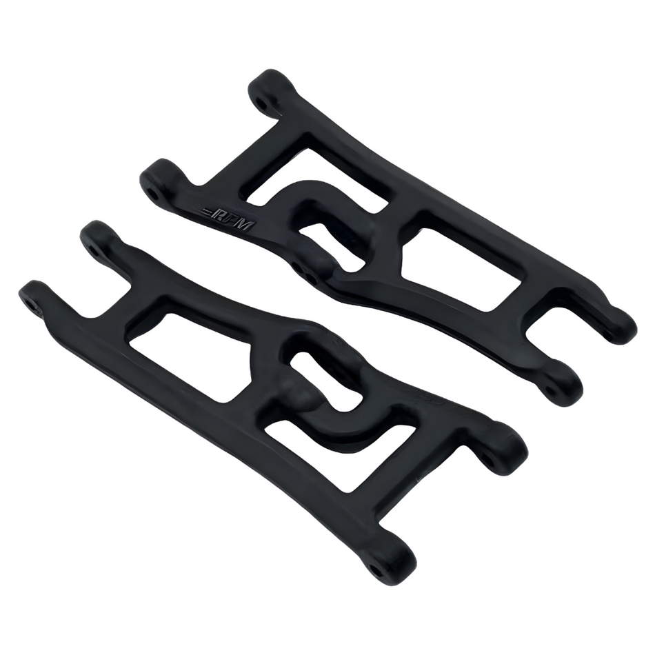 RPM Wide Front A-Arms (Black) E-Rustler & Stampede 2 70662