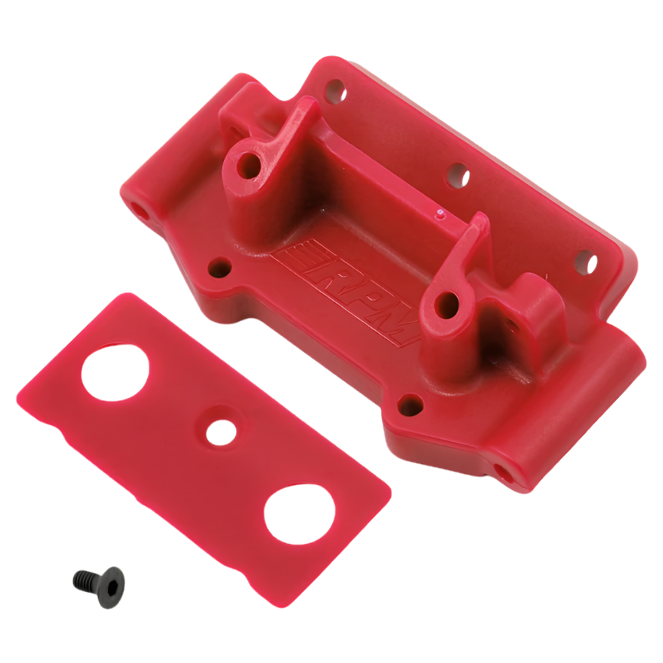 RPM Front Bulkhead for Traxxas 2WD Vehicles Red 73759