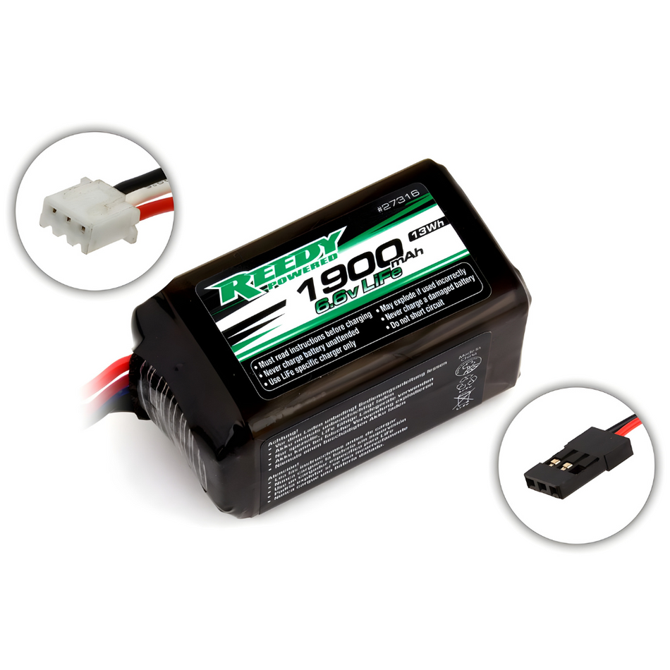 Reedy LiFe Pro RX 1900mAh 6.6V Hump Receiver Pack 27316