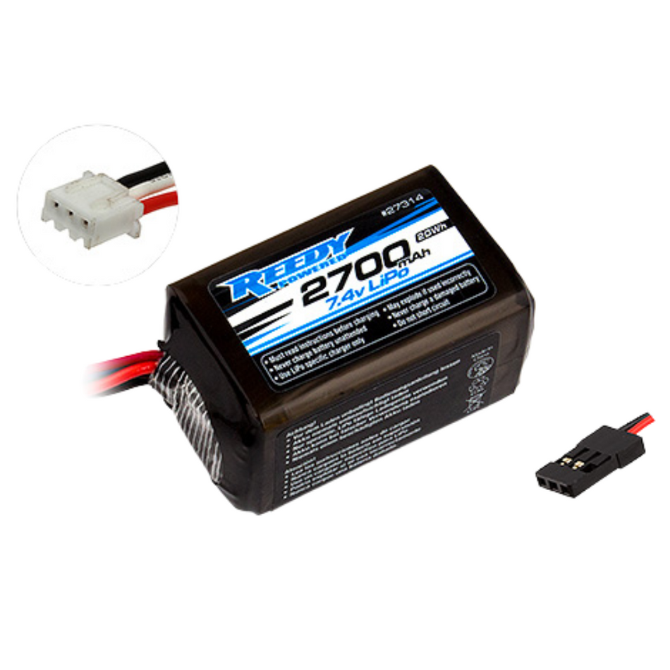 Reedy LiPo Pro RX 2700mAh 7.4V Hump Receiver Battery Pack 27314