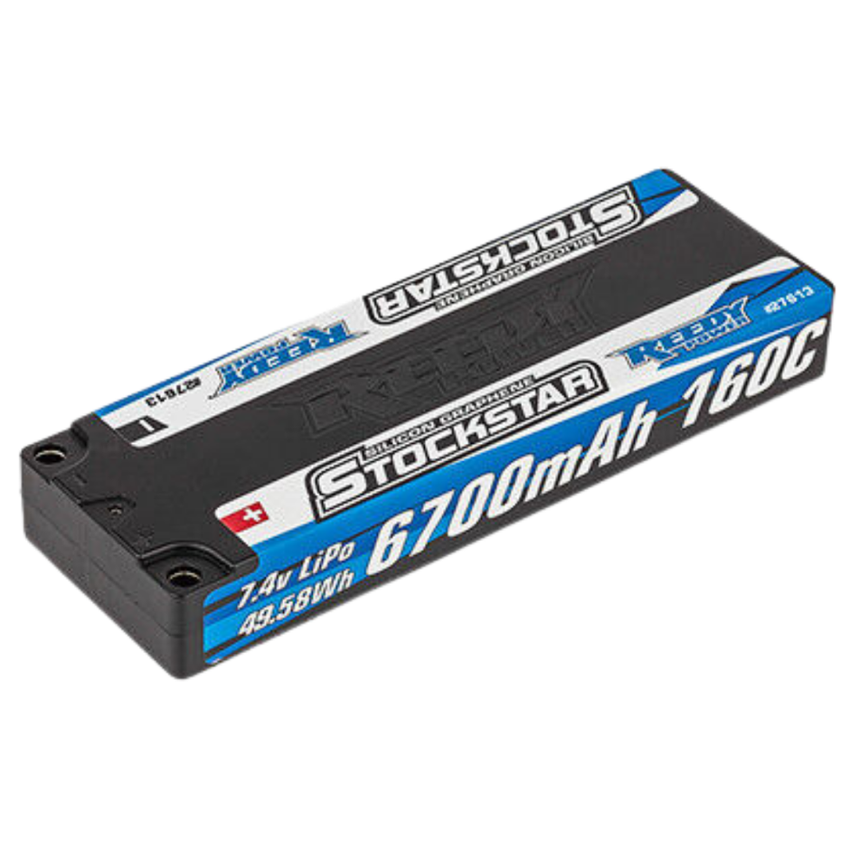 Reedy Stockstar 6700mAh 2S 7.4V 160C LCG Stick LiPo Battery 27613
