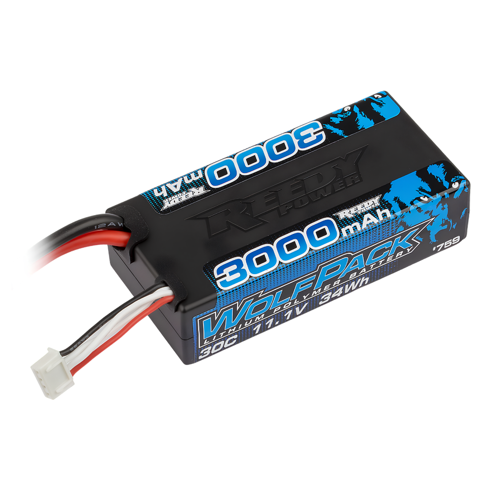 Reedy WolfPack 3S 3000mAh 11.1V 30C Shorty LiPo T-Plug 0759