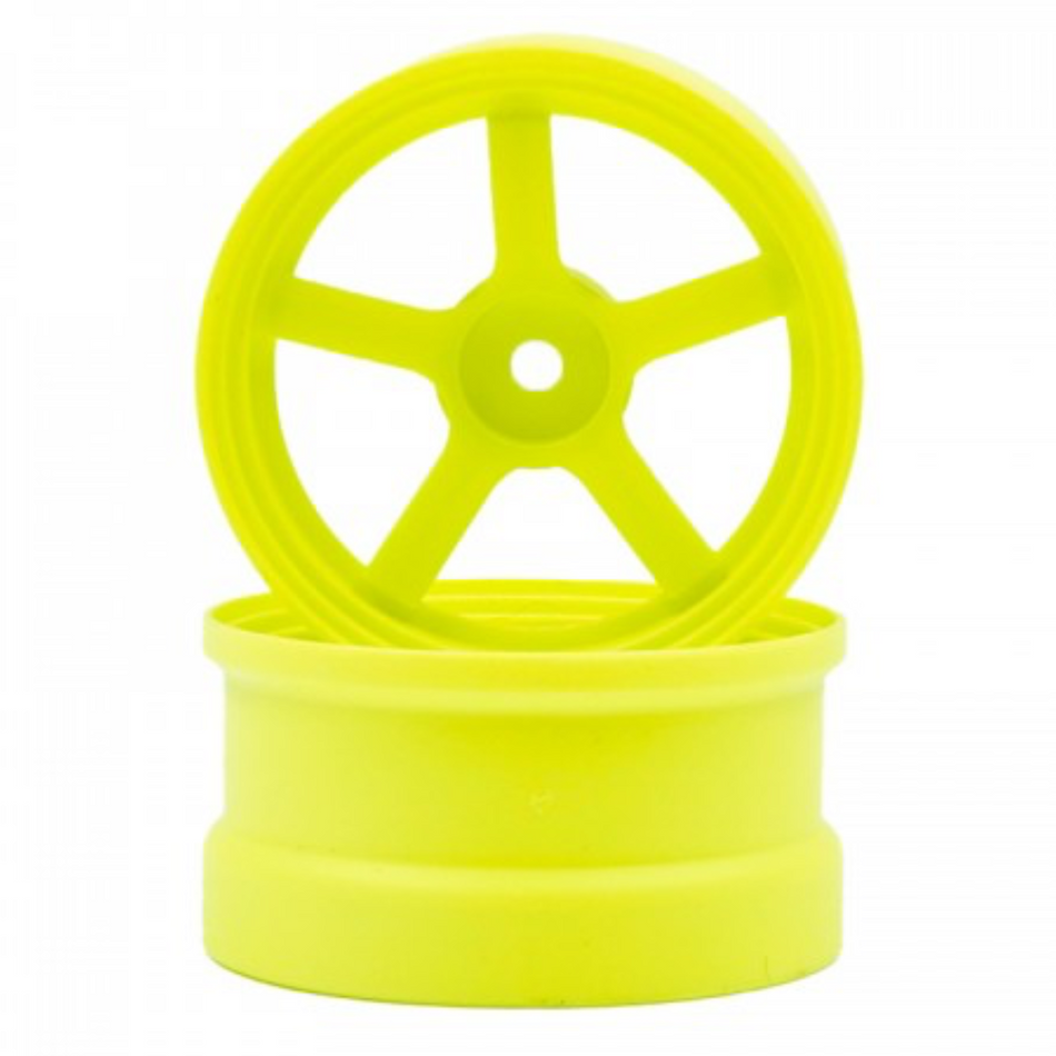 Rêve D 1/10 DP5 Drift Wheels w/ 12mm Hex (Fluorescent Yellow +6) 2pcs RW-DP5Y6