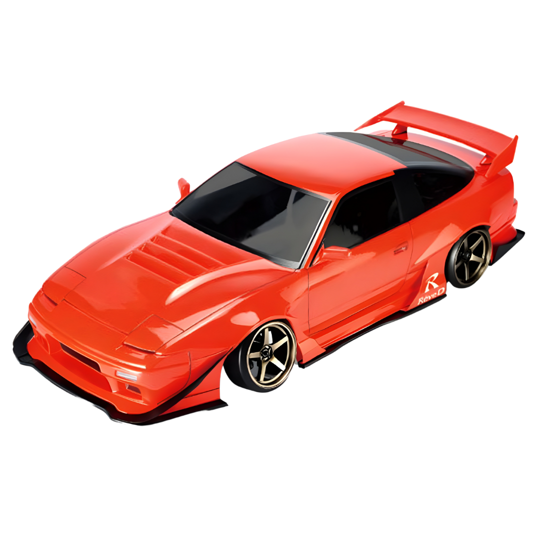 ReveD Nissan 180SX Wisteria Clear Unpainted 1/10 RC Drift Body Shell D ...
