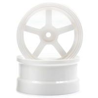 Reve D DP5 Competition Drift Wheels Offset +8 White 2Pcs RW-DP5W8