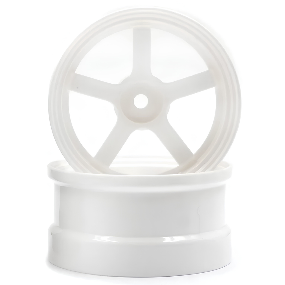 Reve D DP5 Competition Drift Wheels Offset +8 White 2Pcs RW-DP5W8