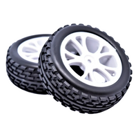 River Hobby VRX Front Buggy Tyre Set 1/10 Off-road Durable Rubber White RH-10302W