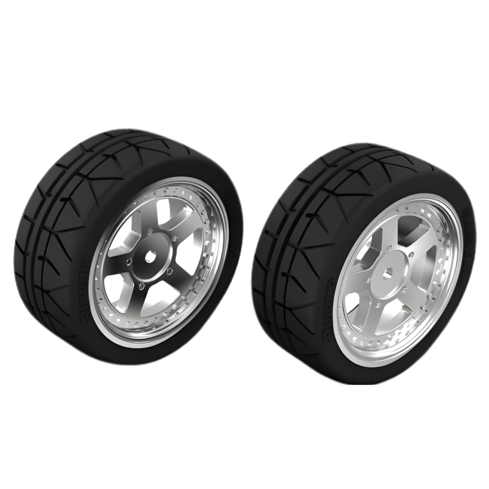 Rlaarlo RS10001 Belted Tyre Set 1/10 Suit AK-787 2pcs