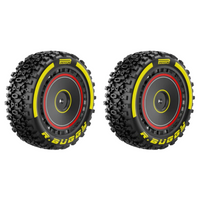 Rlaarlo Red Wheel & Tyre Assembly Suits X12S Buggy Front R16125