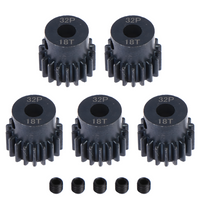 Rocket RC 32P Bundle Pack Hardened Steel Pinion Gear 17T-21T 5mm Bore 5pcs