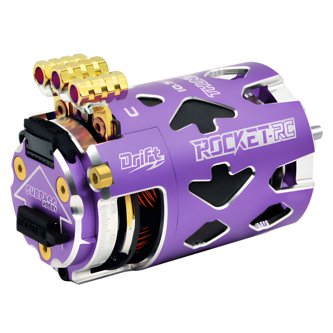 Rocket RC Thunder 540 13.5T Sensored Brushless Drift Motor Purple 0540 ...
