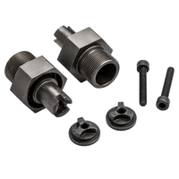 Rovan Baja Clipless Front Hex Adapters 1/5 Gunmetal 95143