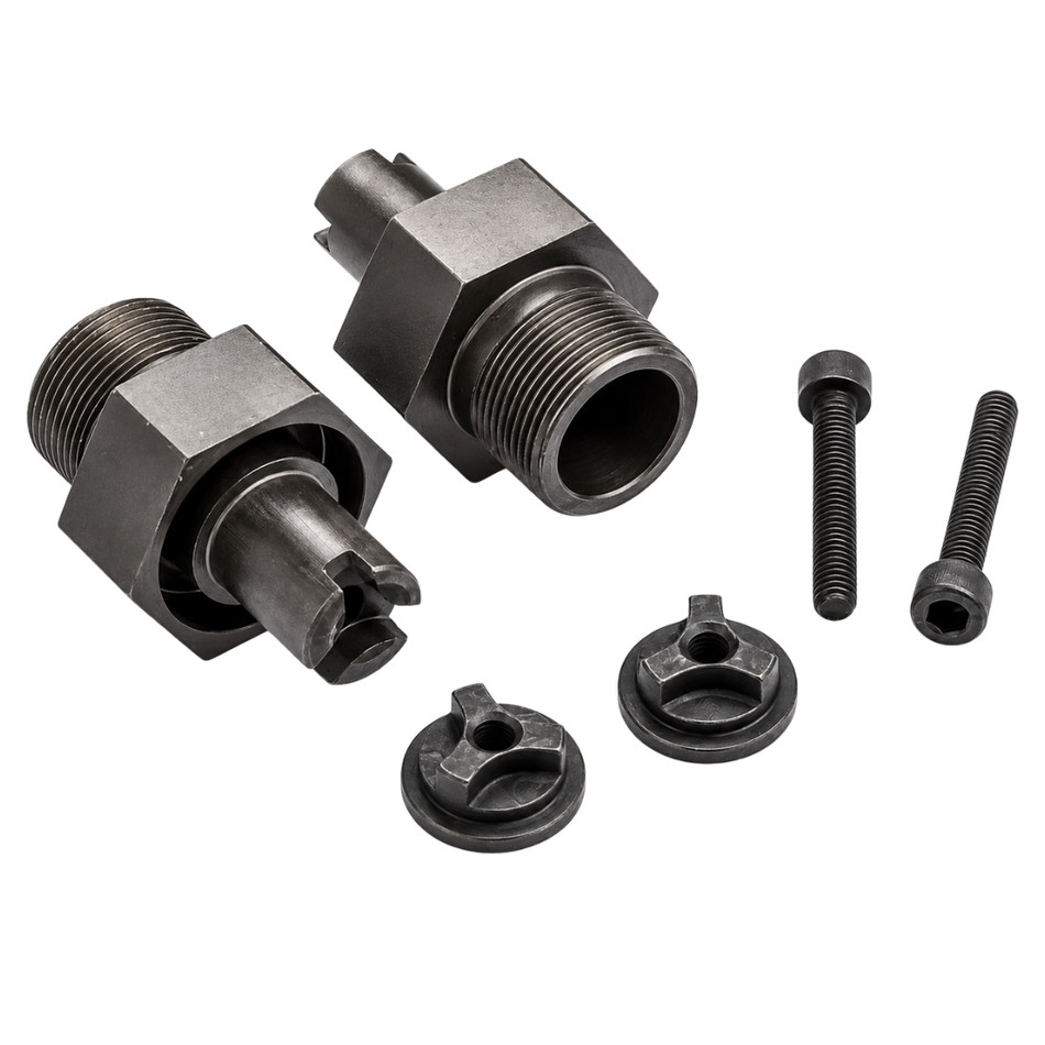 Rovan Baja Clipless Front Hex Adapters 1/5 Gunmetal 95143