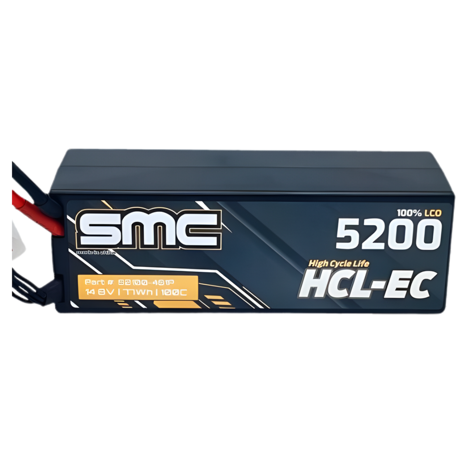SMC HCL-EC 14.8V 5200mAh 100C LiPo Battery Hardcase XT90 Plug