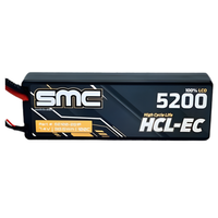 SMC 7.4V 2S 5200mAh 100C Hardcase Deans Connector SMC-52100-2S1P-T