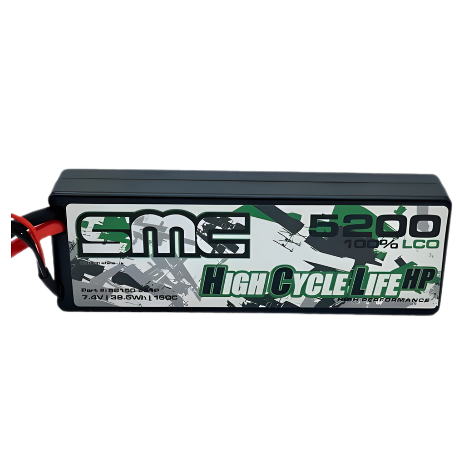 SMC 7.4V 2S 5200mAh 150C Hardcase Traxxas ID Compatible SMC-52150-2S1P-TRX