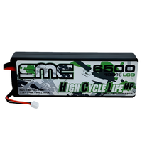 SMC 7.4V 2S 6500mAh 150C Hardcase Traxxas ID Compatible SMC-65150-2S1P-TRX