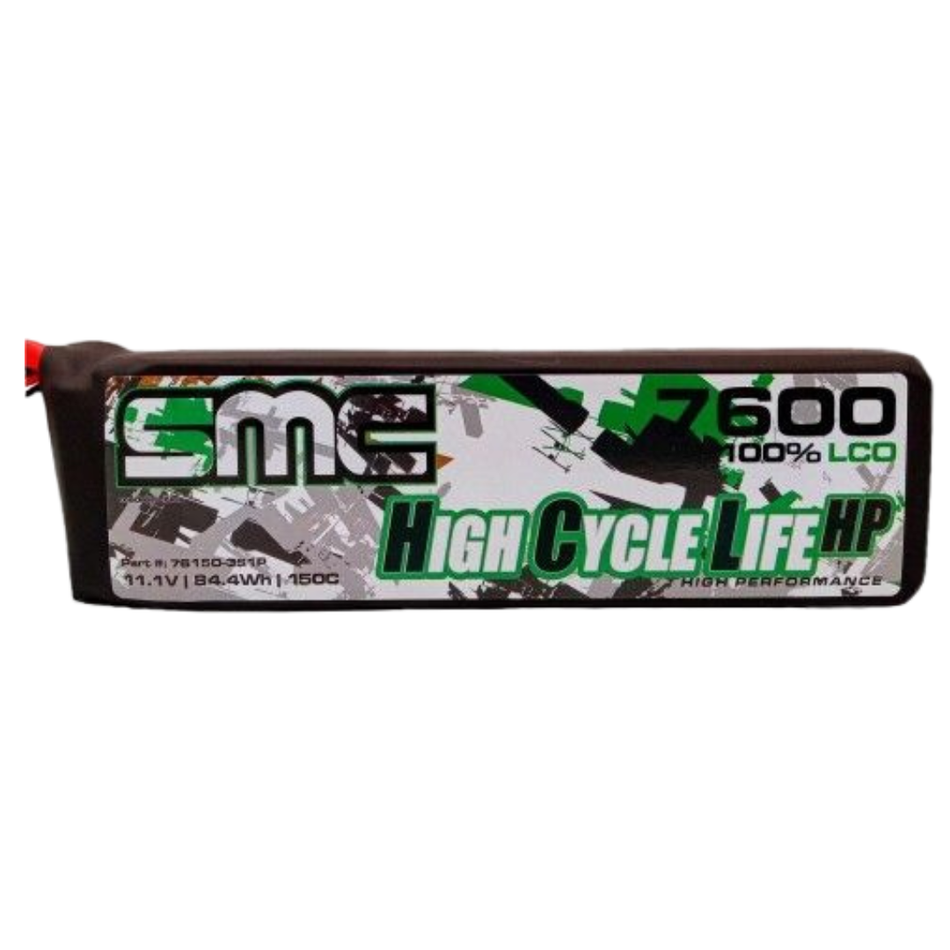 SMC HCL-HP 3S 7600mAh 150C LiPo Battery XT90 G10 Protection Plates