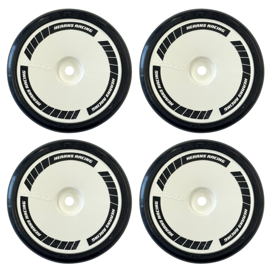 SWEEP DX Series 24mm 36deg TC Rubber Tyres Pre-Glued 4pcs SW-DX-36R3PGS