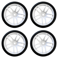 SWEEP Hankook 32 TC Rubber Tyres Glued Emotion Wheels 4pcs SW-SFWK-D32AWPG
