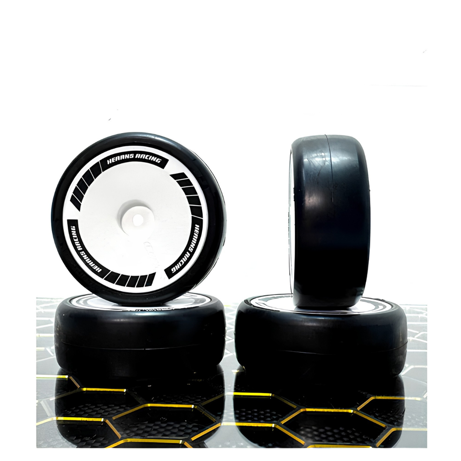 SWEEP D-Series 1/10 32 Shore Asphalt Pre-Glued Tyres SW-D-32R3PGS