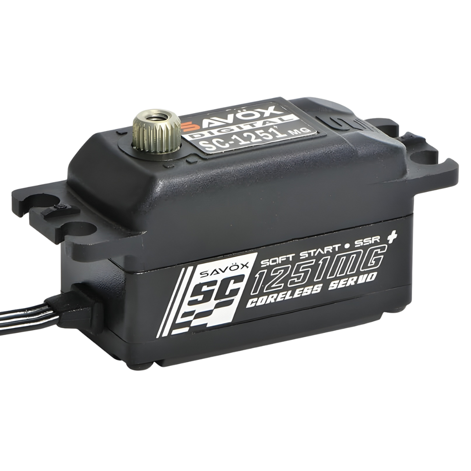 Savox SC1251MG Plus Low Profile Servo 9kg 6V Black Edition SC-1251MG+