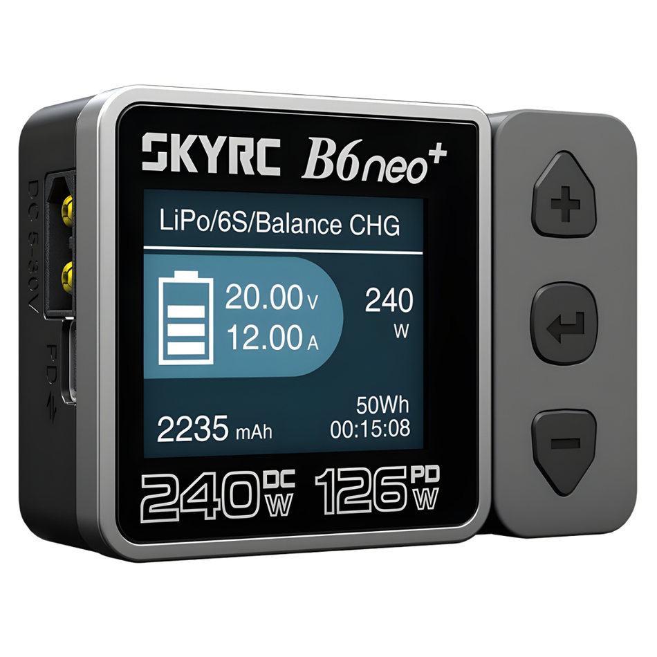 SkyRC B6neo Plus Smart Charger 240W LiPo 1-6S 10A Compact SK-100211