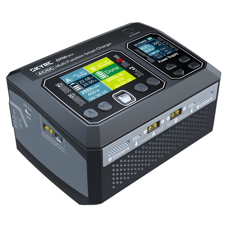 SkyRC D750 MIX Charger LiPo 1-8S 32A 500W AC SK100201