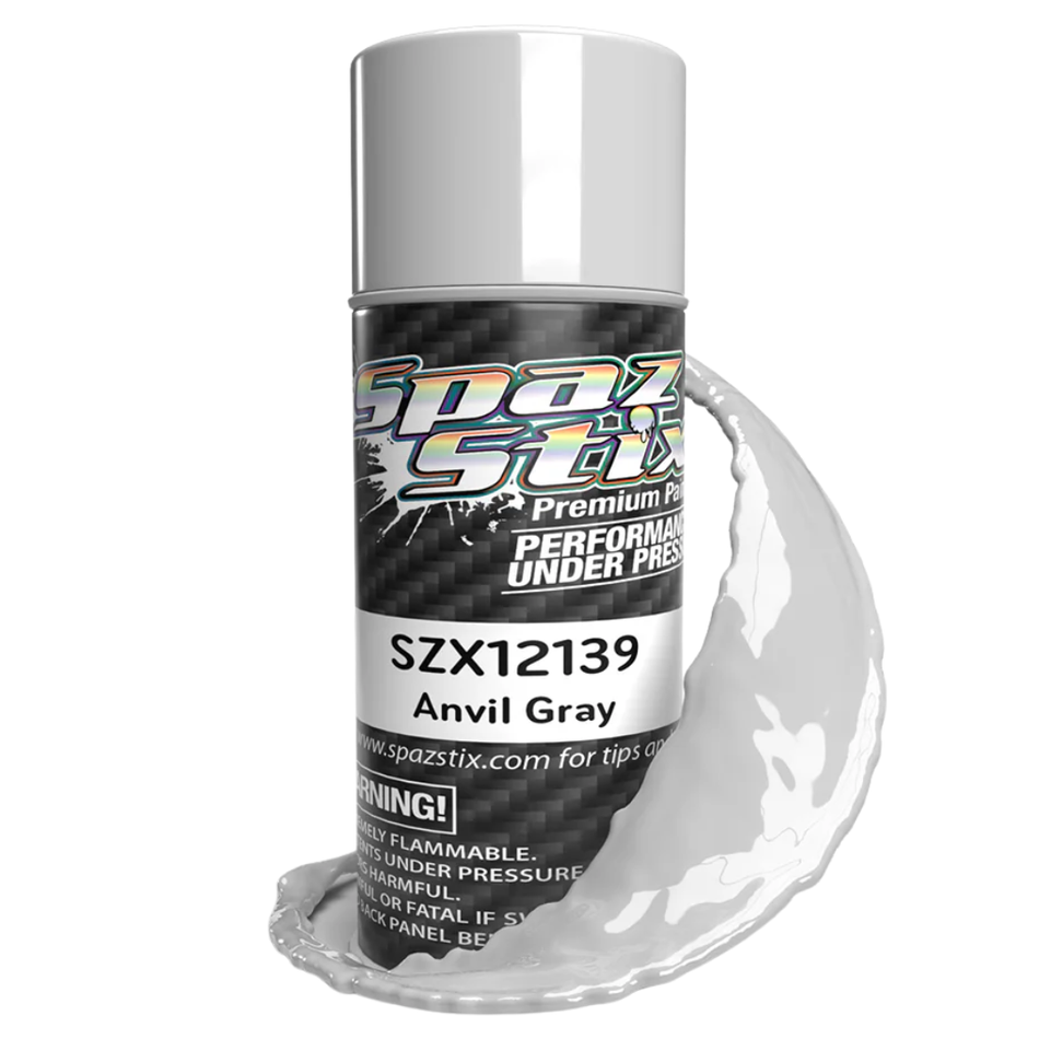 Spaz Stix Anvil Gray Paint Aerosol 3.5oz 104ml Can SZX12139