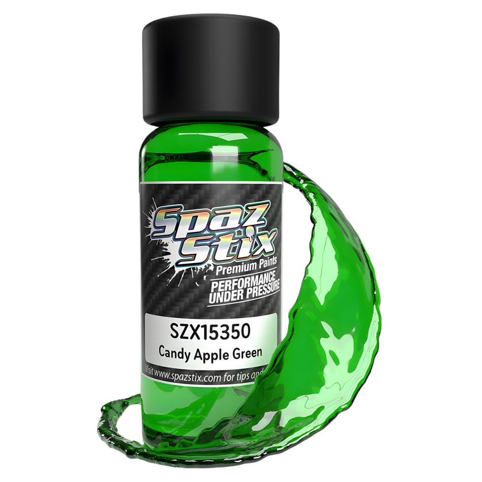 Spaz Stix Candy Apple Green Airbrush Paint 59ml Polycarbonate RC SZX15350