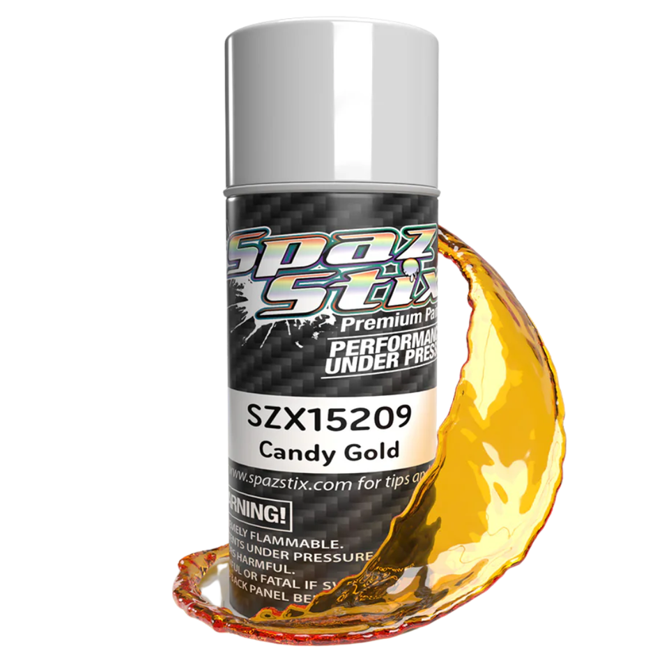 Spaz Stix Candy Gold Aerosol Paint 3.5oz Can SZX15209