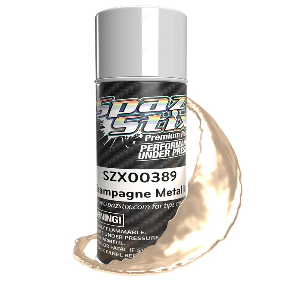 Spaz Stix Champagne Metallic Aerosol Paint 3.5oz 104ml Can SZX00389